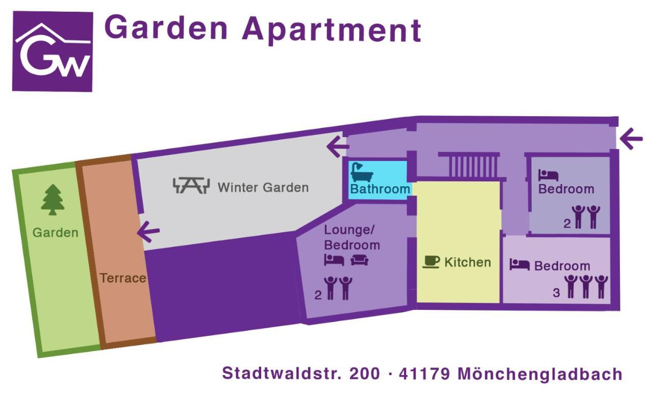 Gaestewohnung Moenchengladbach Экстерьер фото
